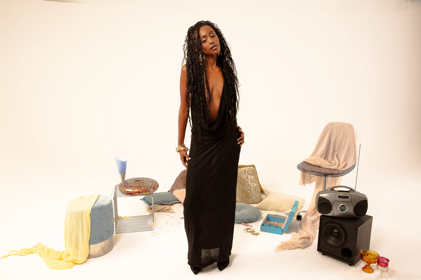 Mesh slip dress
