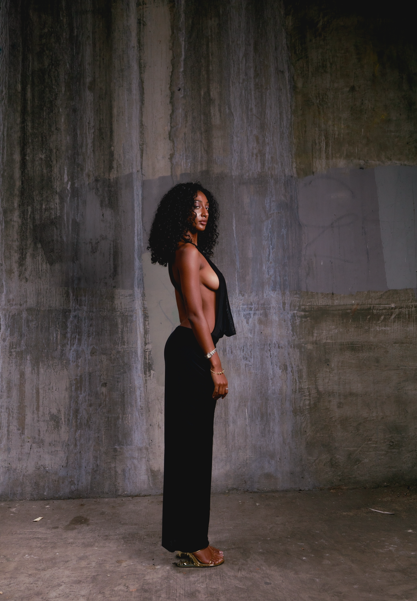 Mesh slip dress