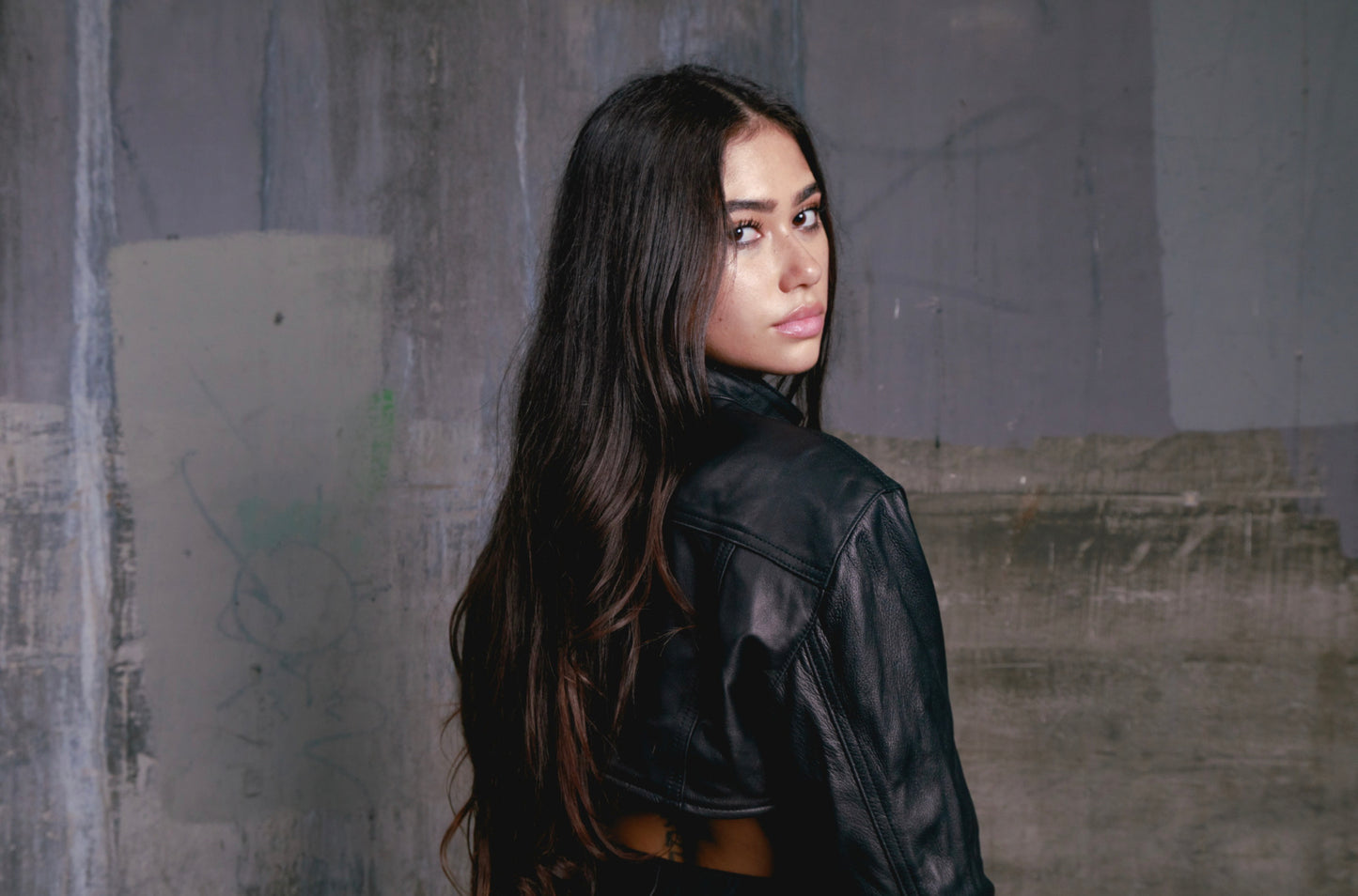 Lucky leather cropped jacket