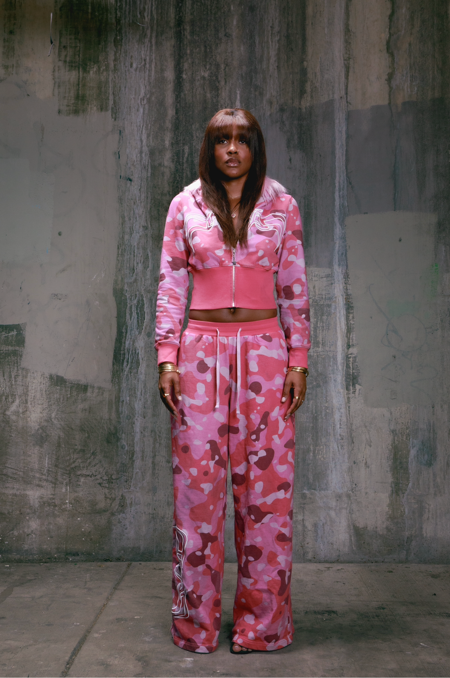 Pink camo sweats