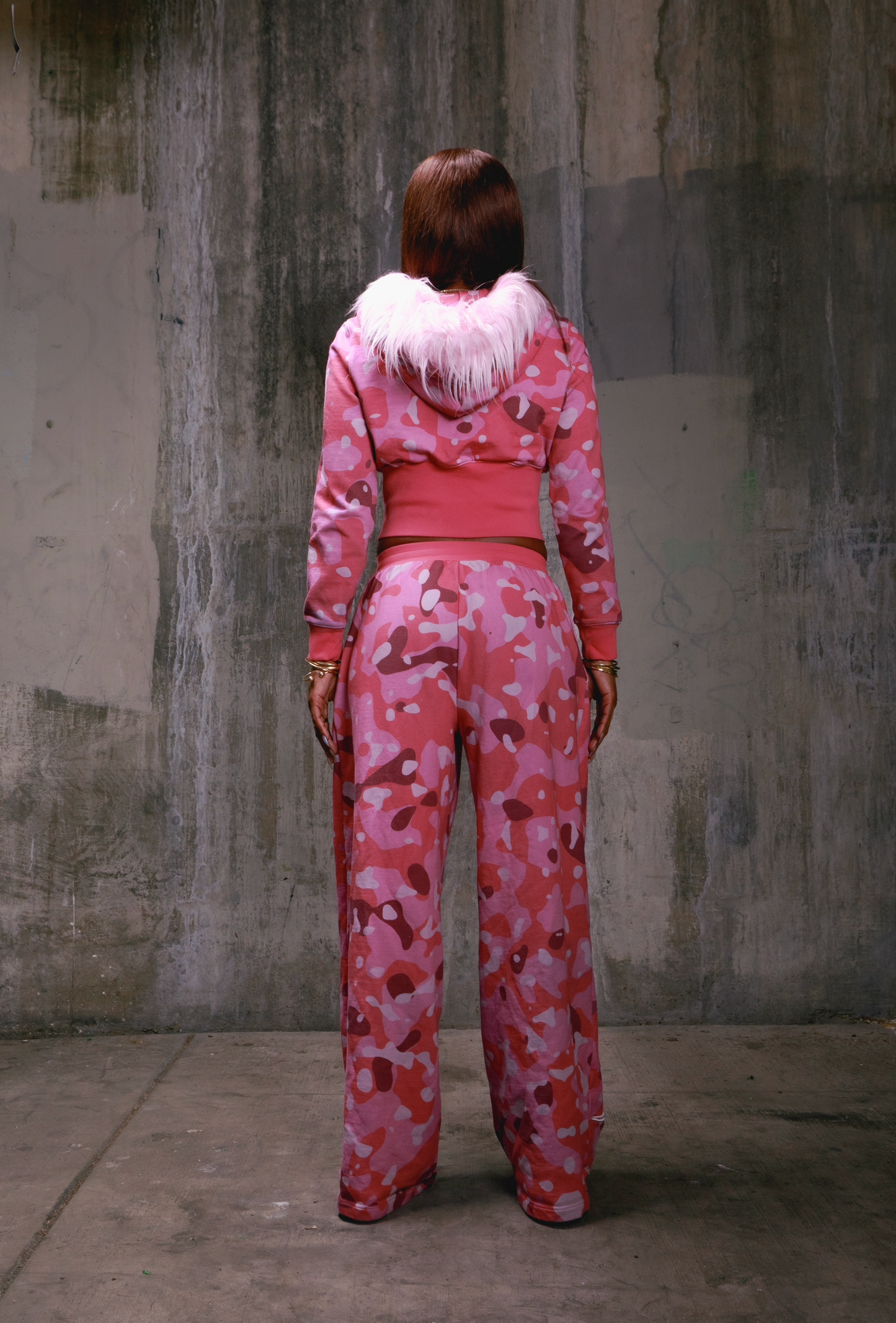 Pink camo sweats