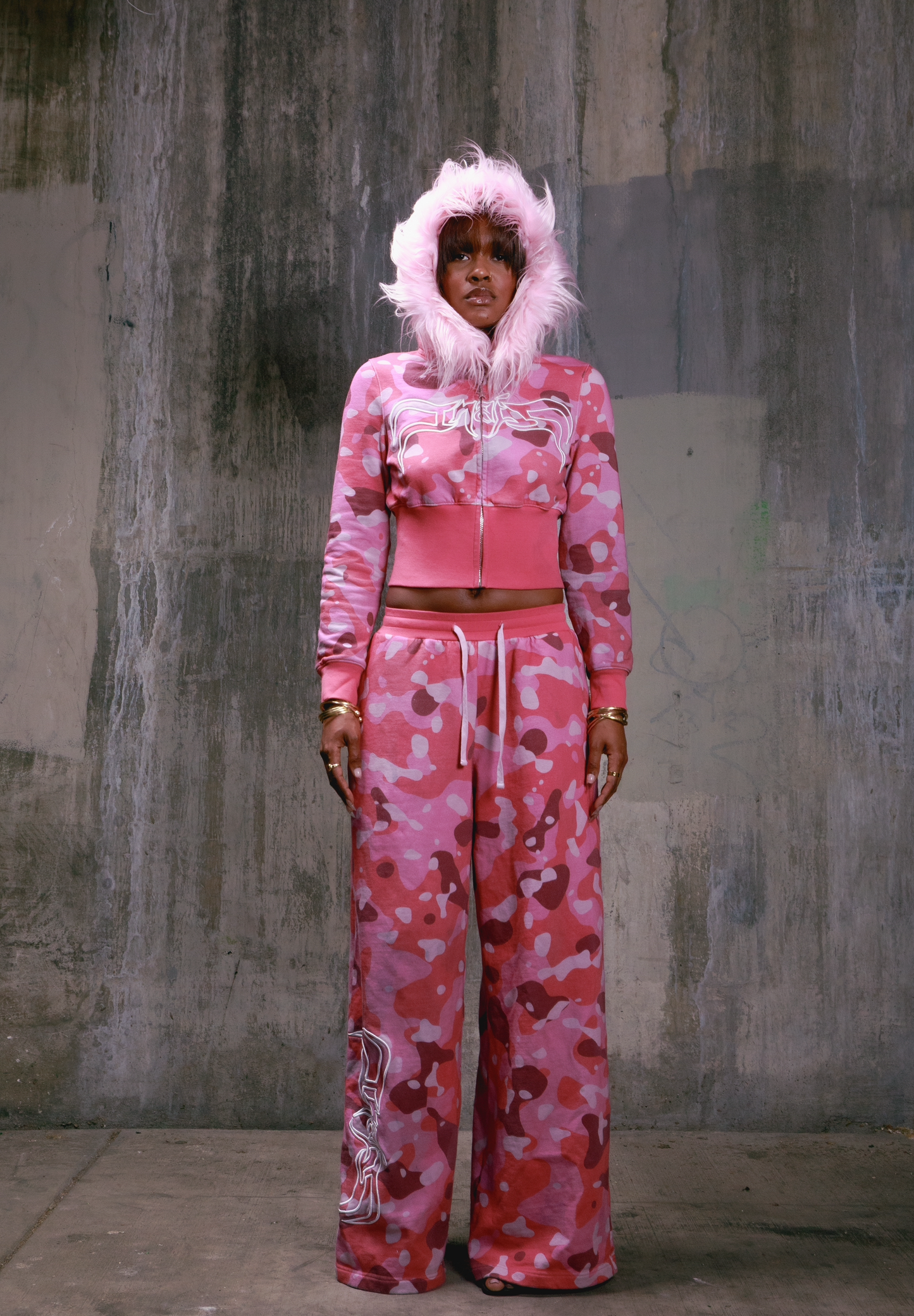 Pink camo sweats