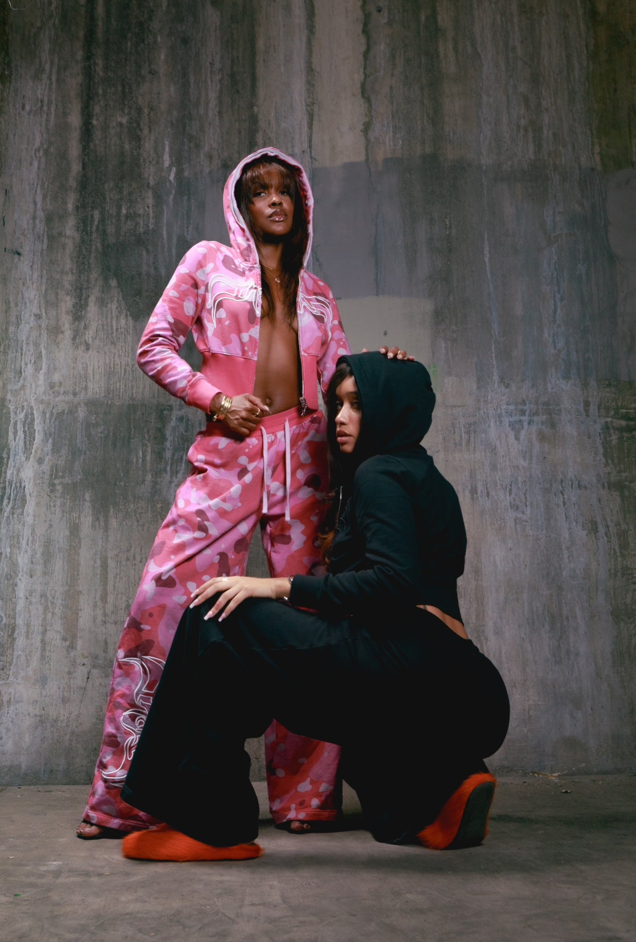 Pink camo sweats